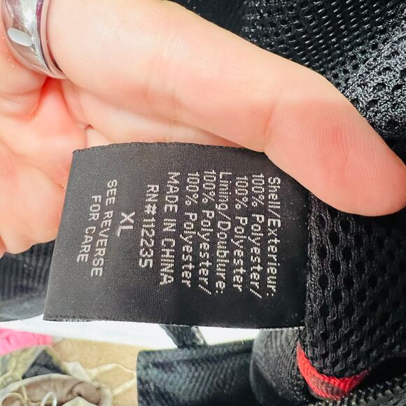 Vintage Thrill Ride Mens Motorcycle Jacket Size XL Black Mesh Padded Belted - Picture 7 of 9